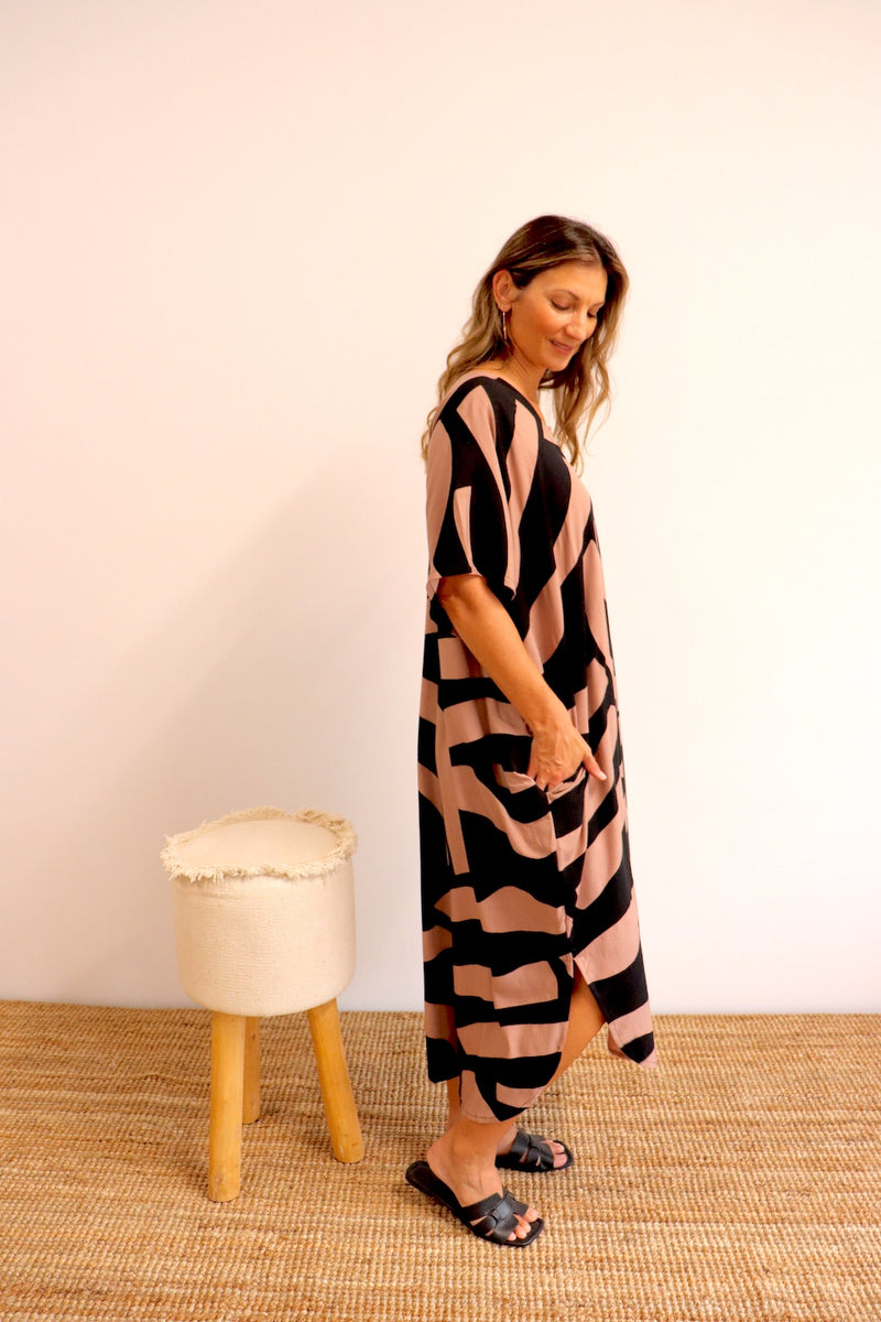 Lux Muu Muu in Emperor Chocolate Black