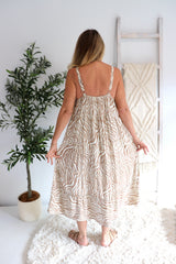 Chloe Maxi in Zebra Taupe