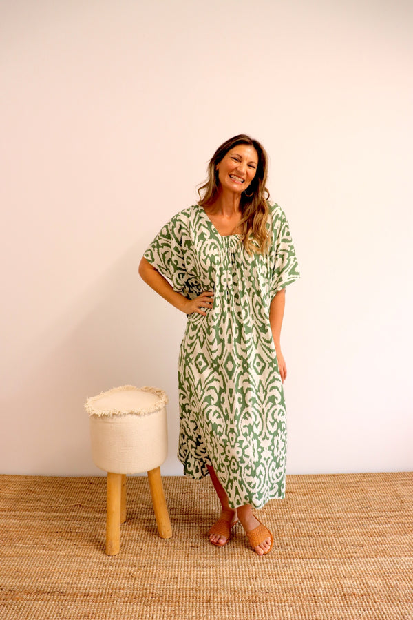 Lux Muu Muu in Artifact Olive