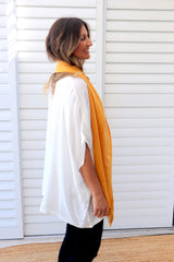 Lightweight scarf in Yellow