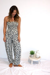 Genie Jumpsuit in Grey Jaguar