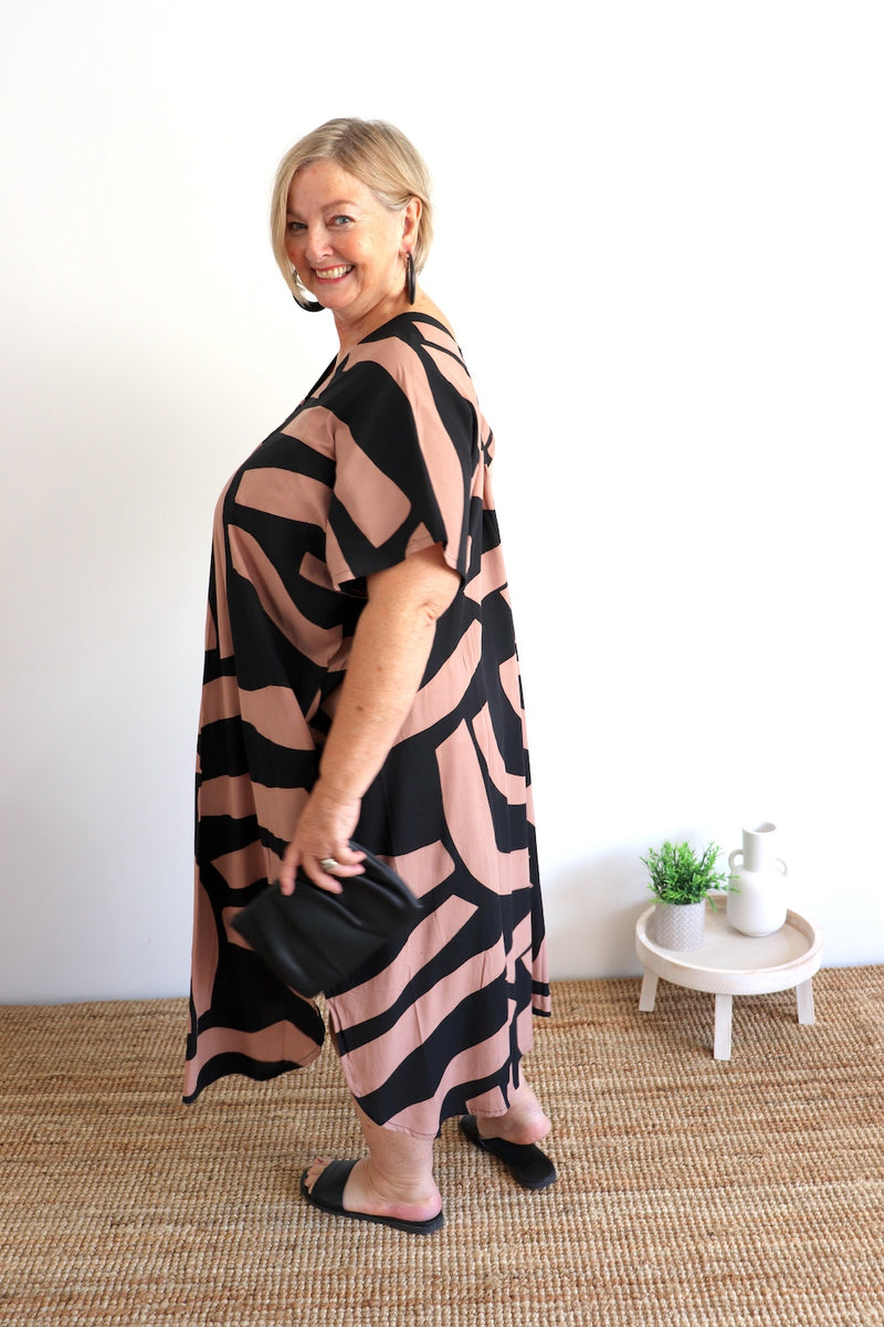 Lux Muu Muu in Emperor Chocolate Black