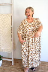Lux Muu Muu in Artifact Caramel