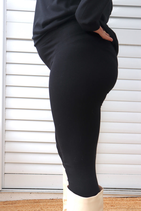 Basic Womens Tights in Black