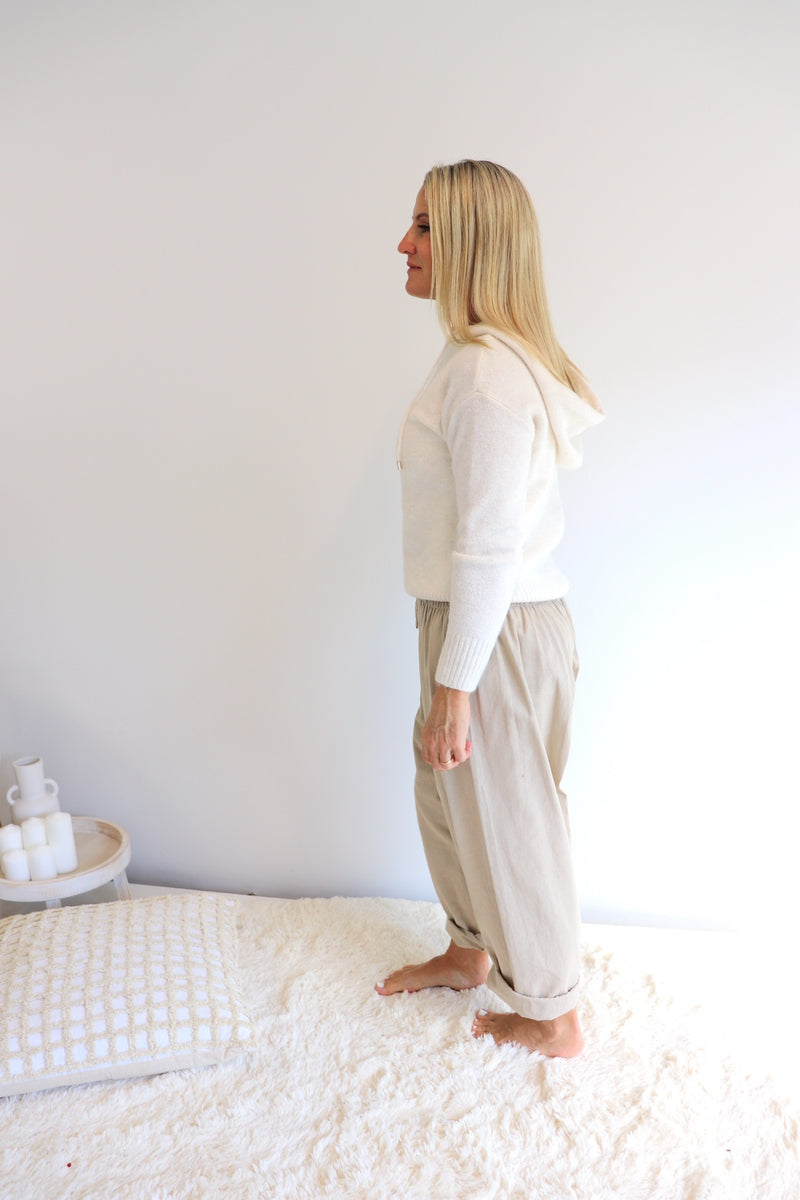 Dream Pant in LUX Cotton Sand