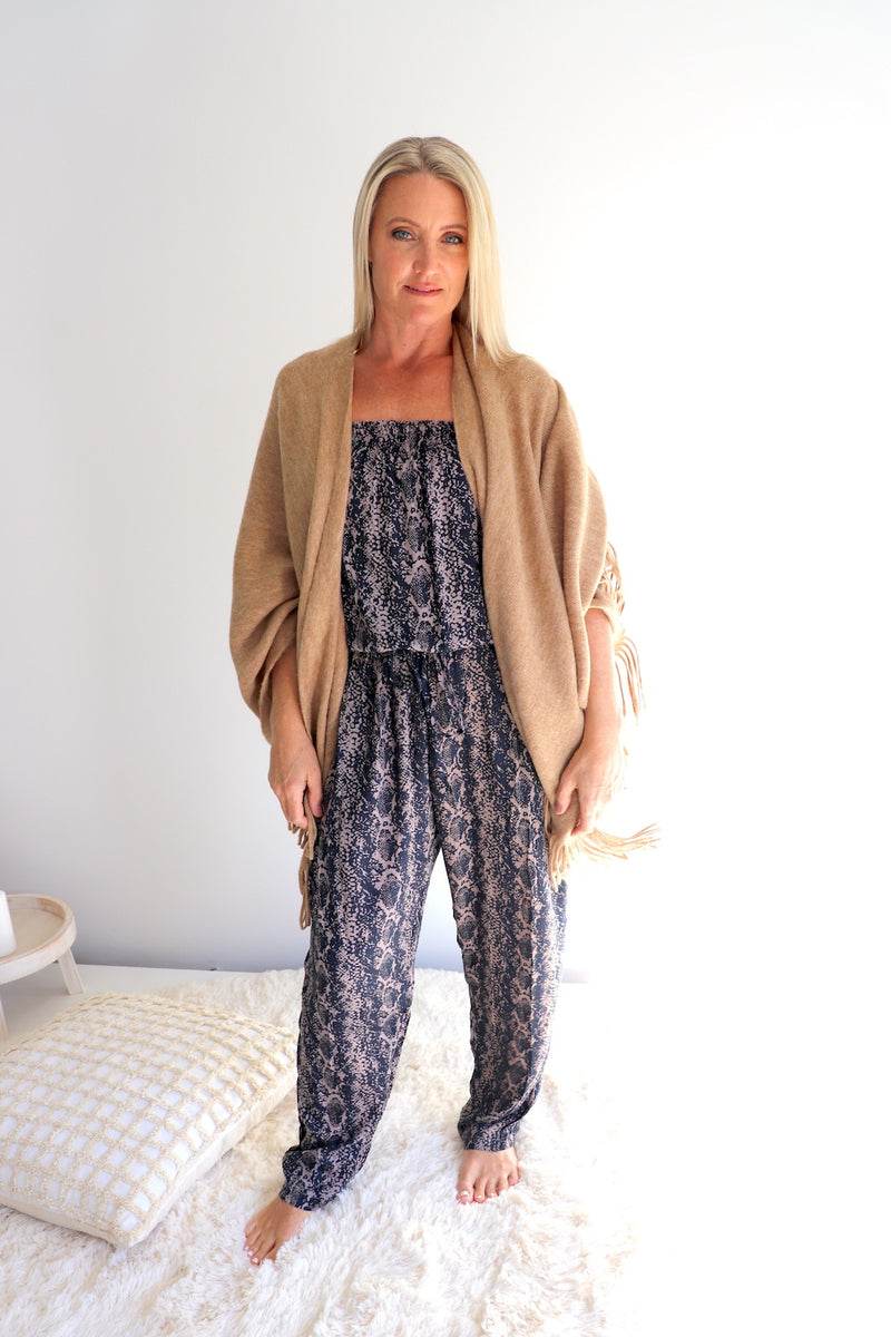 Living It Up Long Jumpsuit In Daintree