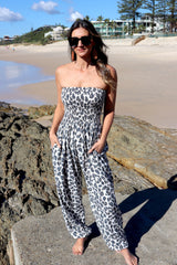 Genie Jumpsuit in Grey Jaguar