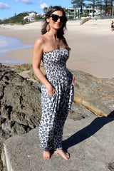Genie Jumpsuit in Grey Jaguar