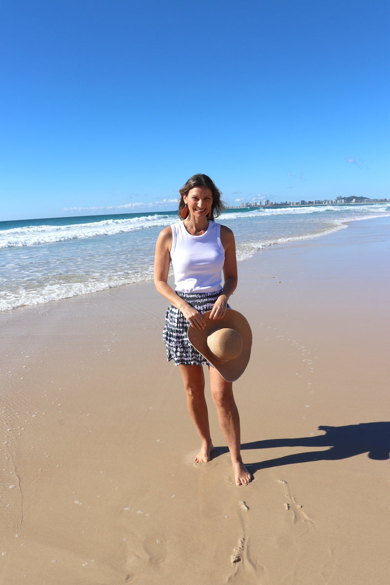 Ripple Effect Mini Skirt in Faith