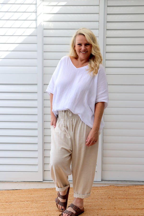 Dream Pant in LUX Cotton Linen Look