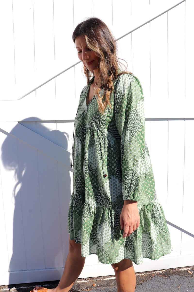 Layla Longsleeve Baby Doll Dress
