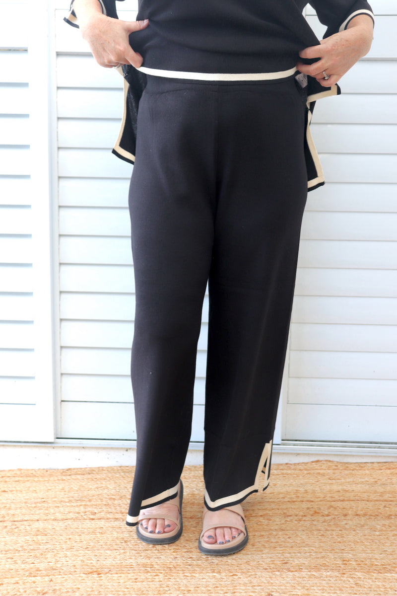 Elodie Knit Set in Black