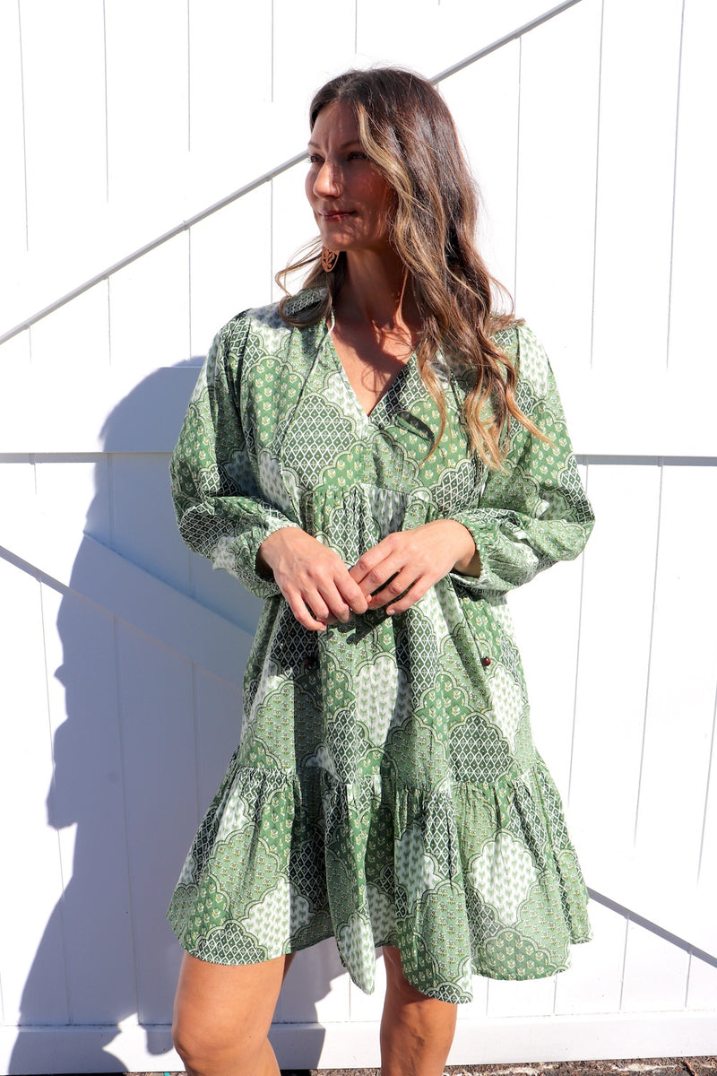 Layla Longsleeve Baby Doll Dress