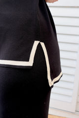 Elodie Knit Set in Black