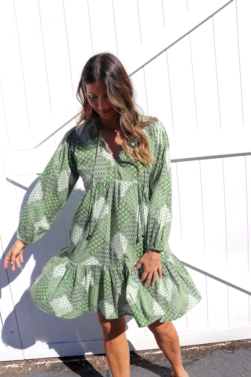 Layla Longsleeve Baby Doll Dress