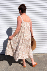 Chloe Maxi in Zebra Taupe