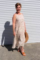 Chloe Maxi in Zebra Taupe