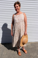Chloe Maxi in Zebra Taupe