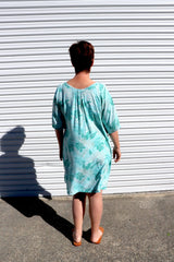 Getaway Short Sleeve Short Dress in Mint Leaf