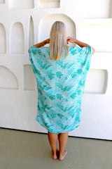 Tropicana Short Dress In Mint Leaf