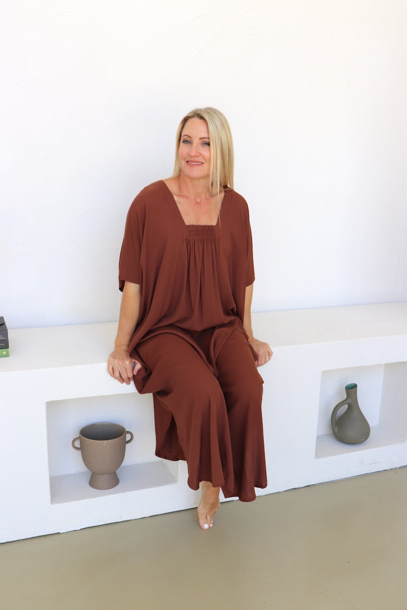Lux Muu Muu Plain Chocolate