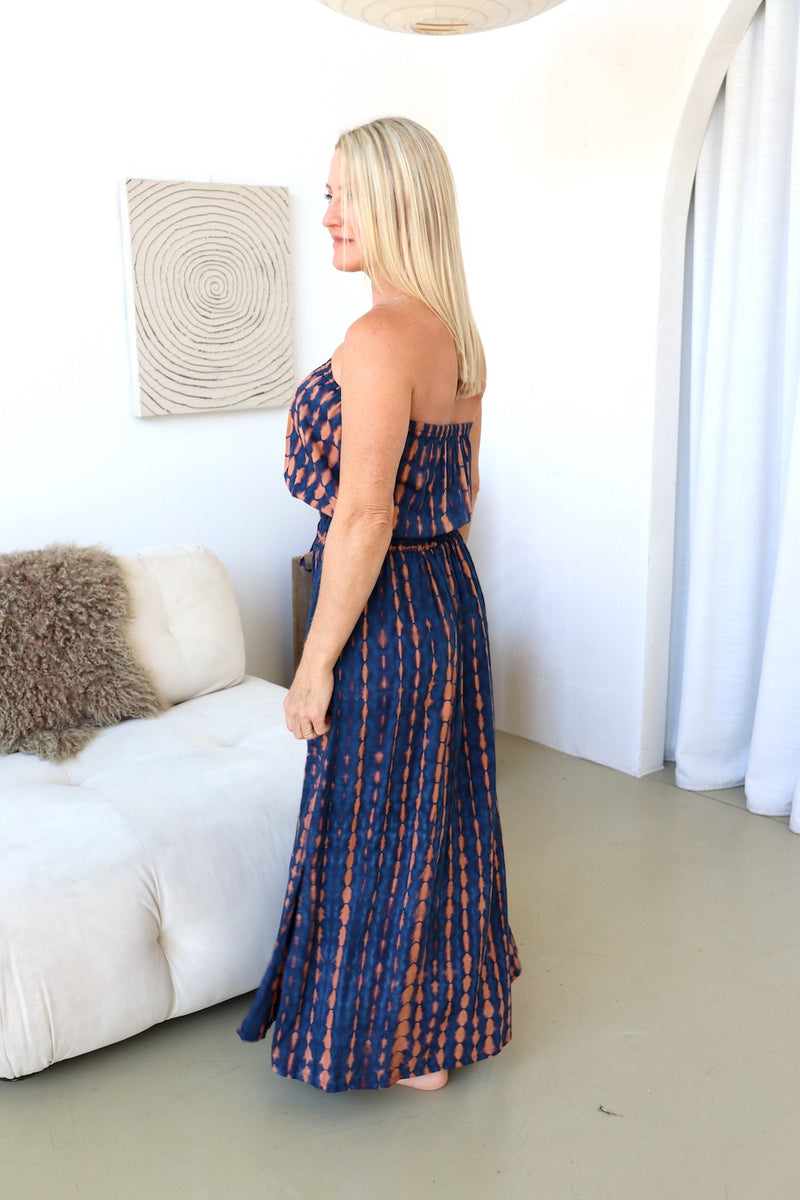 Daytripper Maxi Dress In Choc Navy