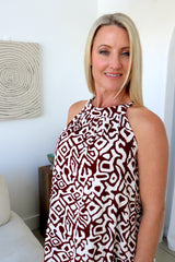 Tahiti Dress in Mediterranean Chocolate