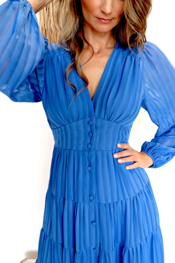 Sapphire Long Sleeve Dress