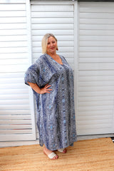 Long Kaftan In Uluru Navy