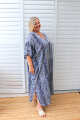 Long Kaftan In Uluru Navy