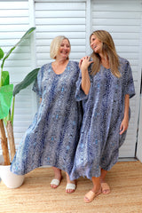 Long Kaftan In Uluru Navy