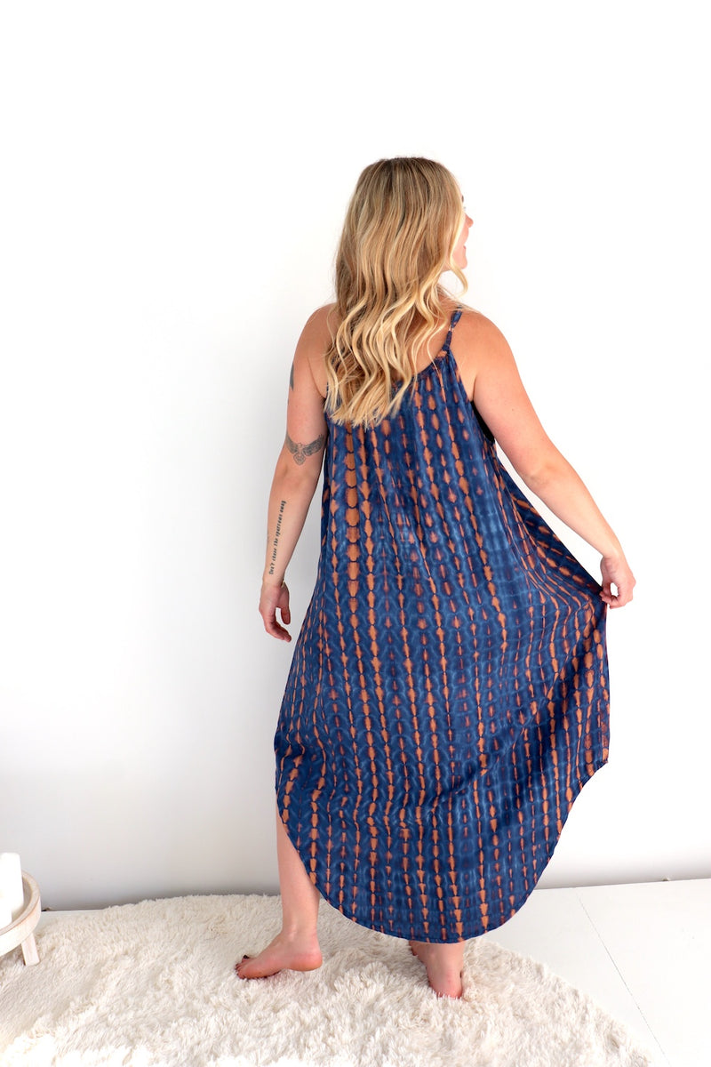 Sweet Summer Maxi In Choc Navy