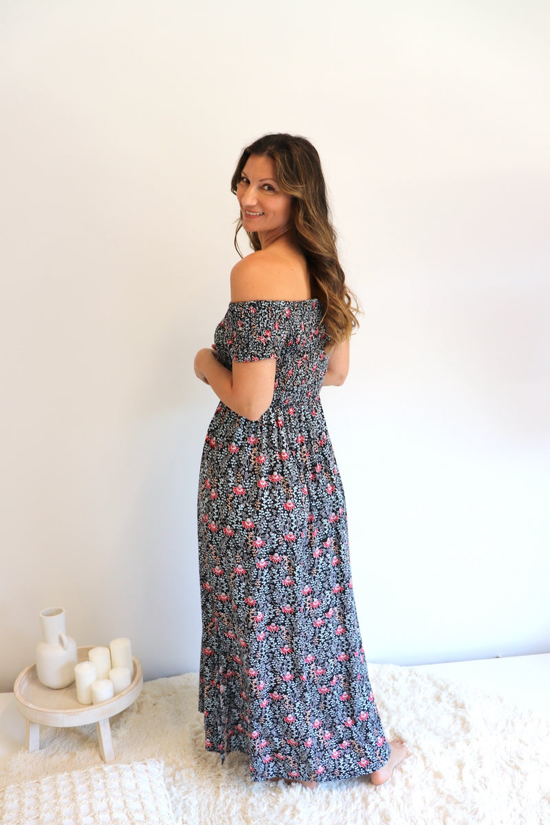 Day Off Maxi Dress in Strawberry Garden
