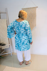 Daydream Long Sleeve Dress/Top in Promise Land Aqua