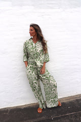 Sahara Pant & Shirt Set in Sage