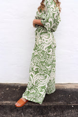 Sahara Pant & Shirt Set in Sage