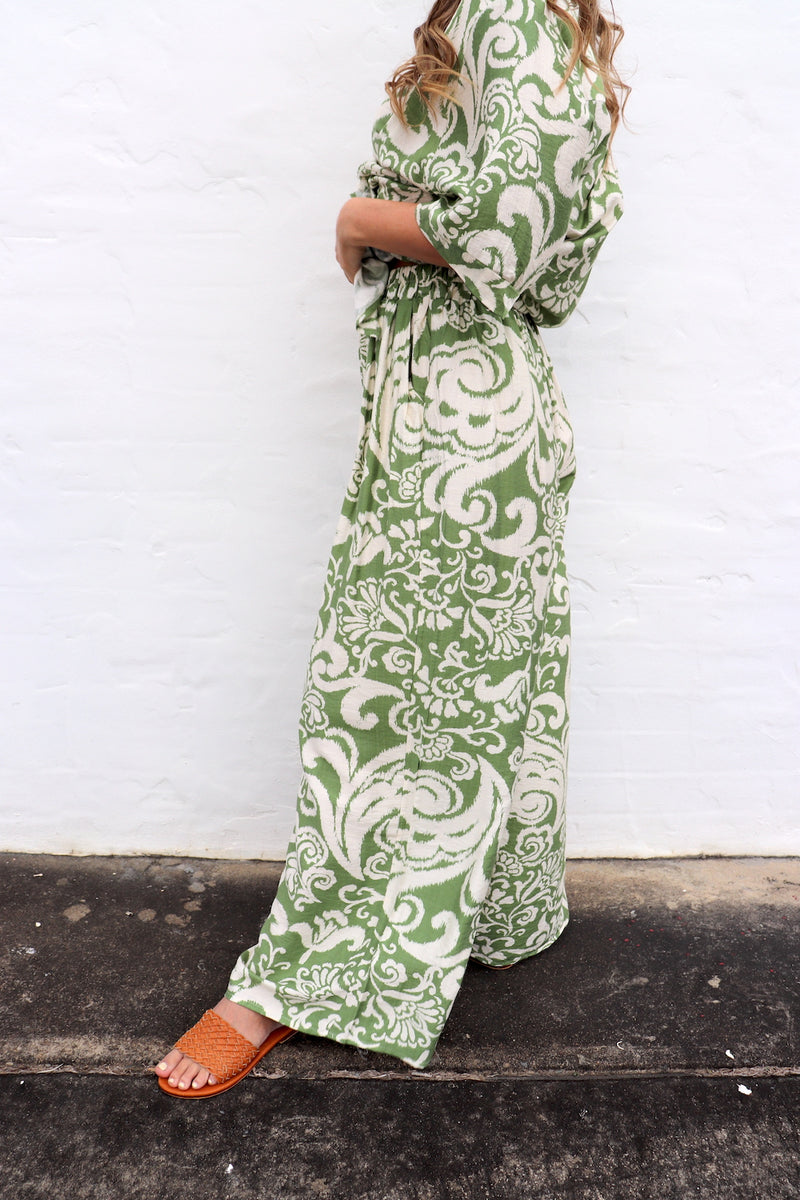 Sahara Pant & Shirt Set in Sage