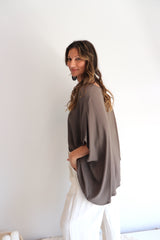 Relaxed Boho One Size Top in Coco