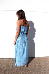 Daytripper Tube Maxi Dress In Ocean Blossom
