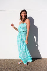 Daytripper Tube Maxi Dress In Mosaic Mint