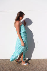 Daytripper Tube Maxi Dress In Mosaic Mint