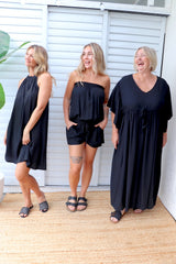 Maldives Short Jumpsuit In Black