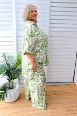 Sahara Pant & Shirt Set in Sage