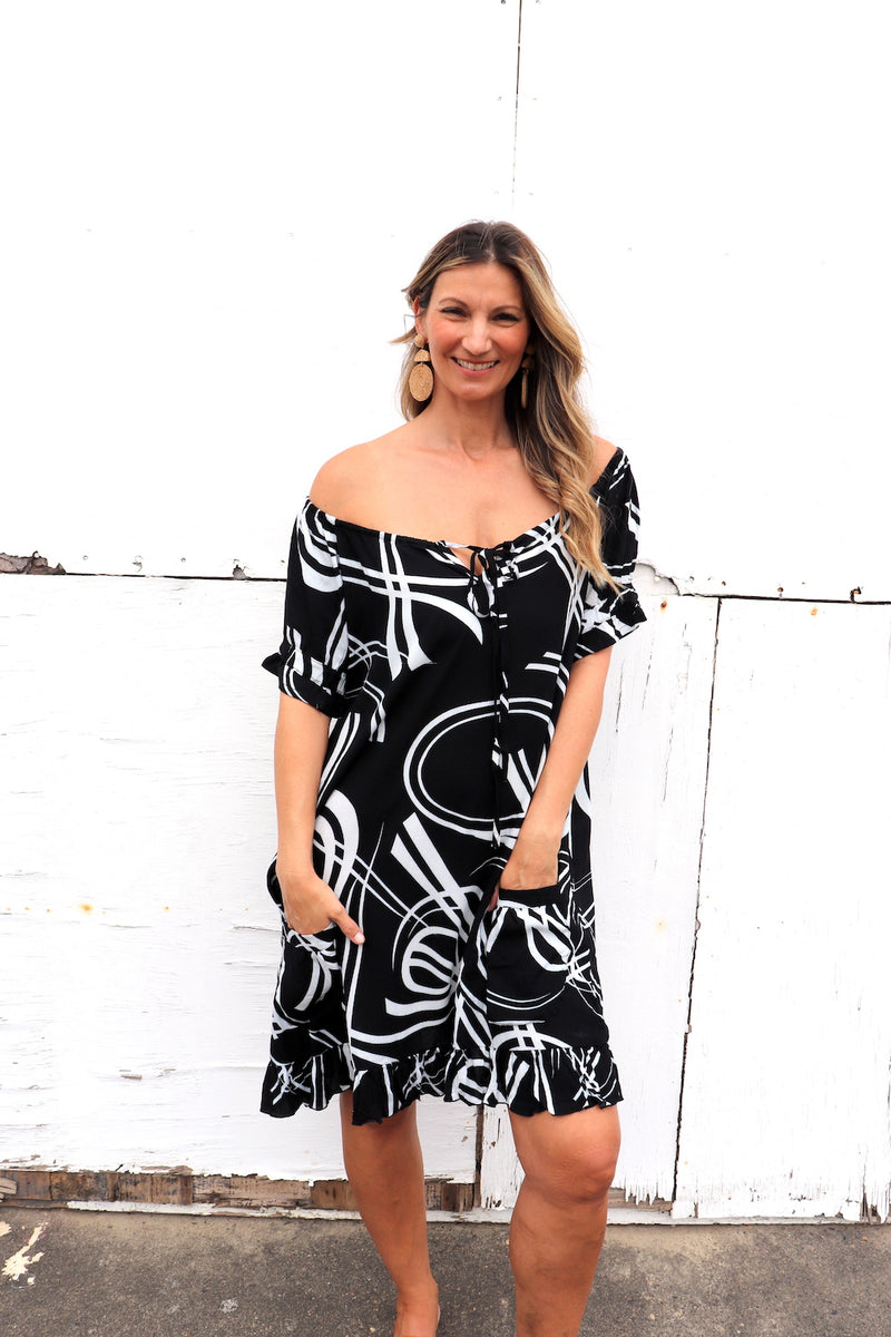 Aloha Dress In Swirl