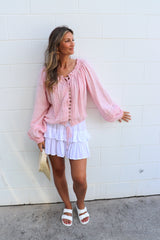 Ladies or Girls Ripple Effect Mini Skirt In White