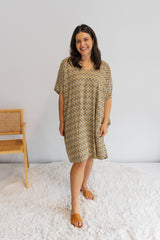 Tropicana Short Dress In Honeycomb