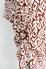 Long Kaftan In Mediterranean Chocolate