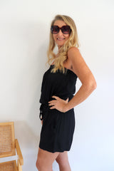 Maldives Short Jumpsuit In Black