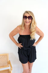 Maldives Short Jumpsuit In Black