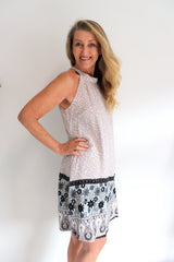 Tahiti Dress Taupe Fern